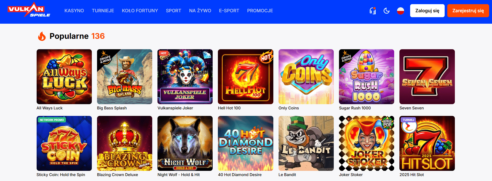 Top casino Vulkan Spiele